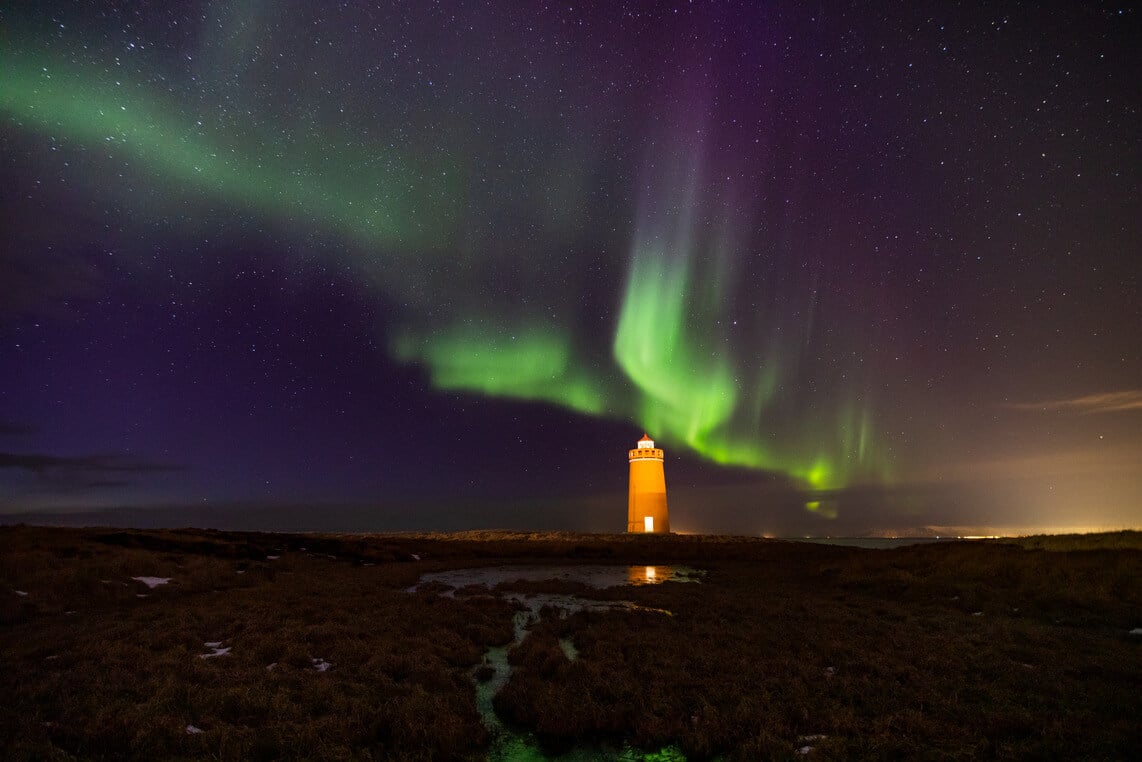 northern lights from reykjavik