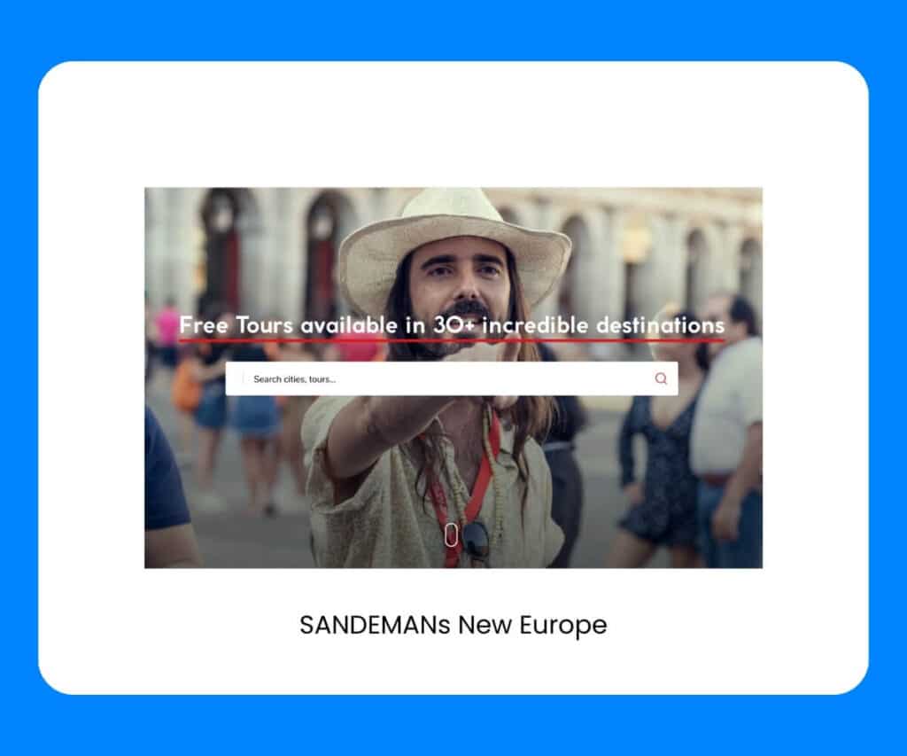 best apps for traveling Europe Sandemans
