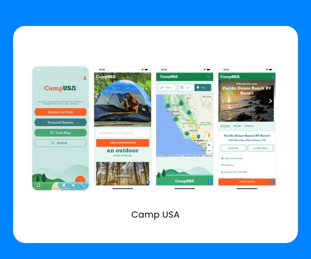 Camp USA dispersed camping