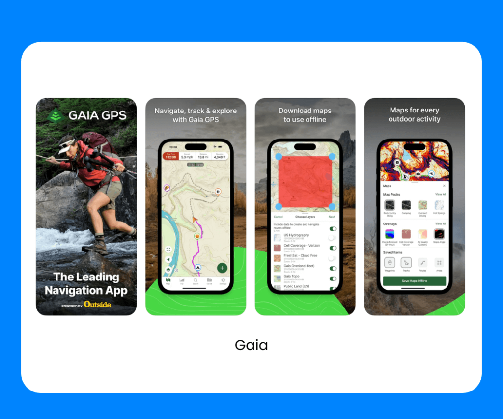 gaia dispersed camping app