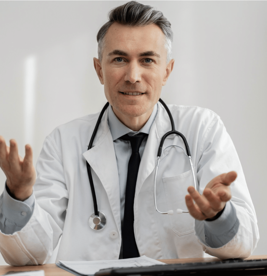 Patient on the video call